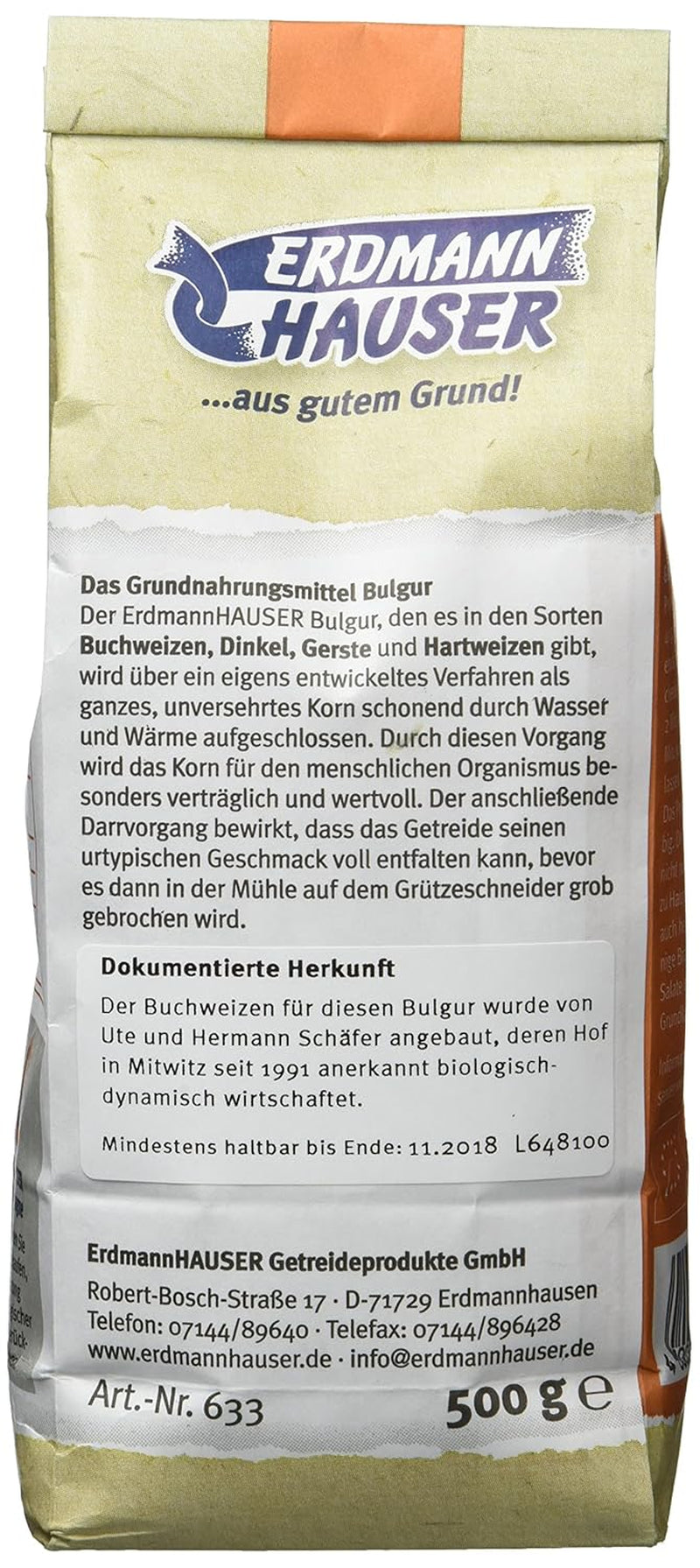 Organiczny bulgur gryczany 6 opakowań (6 x 500g)