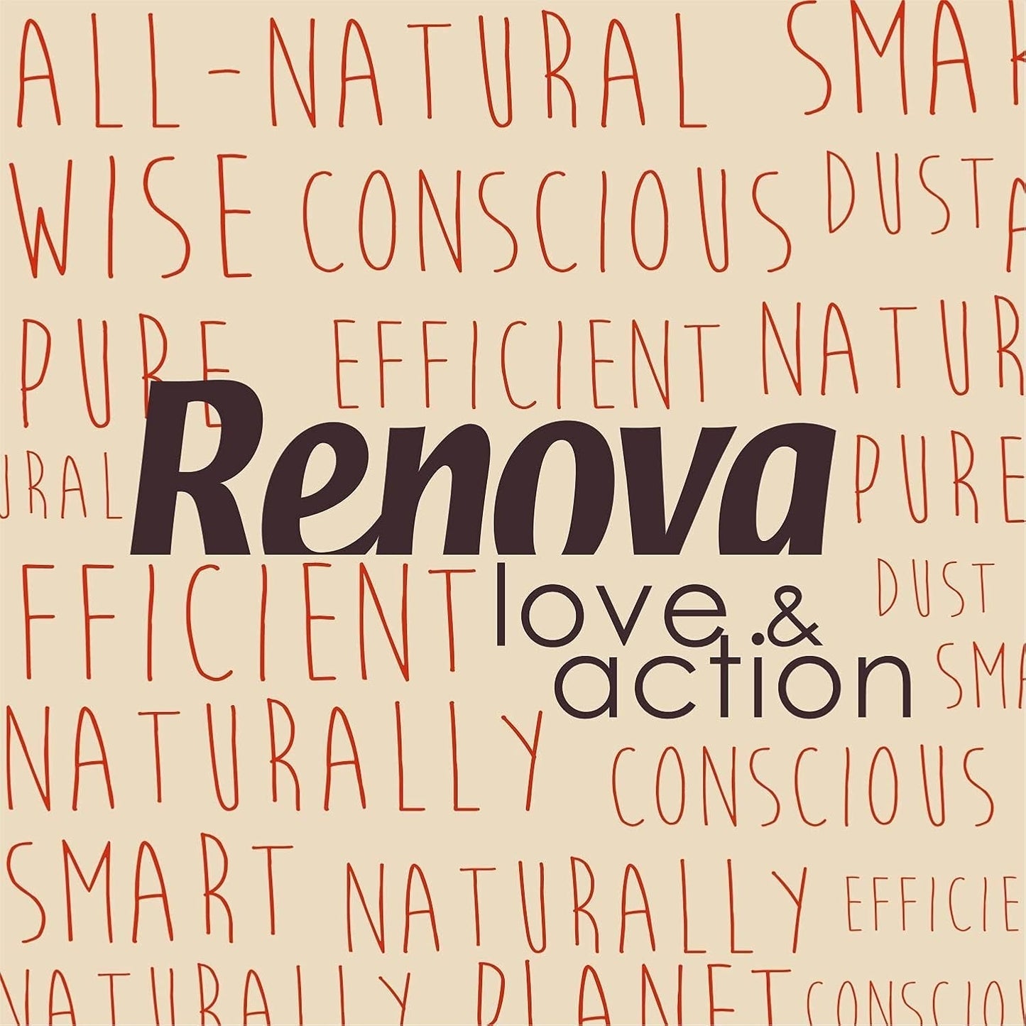 Papier toaletowy Renova Love & Action, Beiger Opakowanie 9 X 12 Rollos-: 108