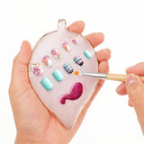 Żywica Nail Art Palette Blatt Form Nail Art Werkzeuge Kit Żelowy lakier do paznokci Farben Mischen Palette Für DIY Nail Art Makijaż Nagel Dekoration Zubehör