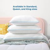 Poduszka Linenspa White Standard z żelem z pianki memory Naty Shop Poduszki standardowe
