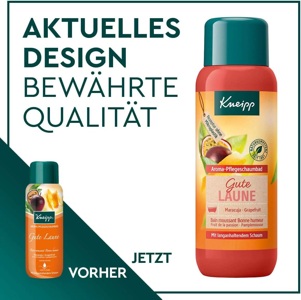 Kneipp Aroma, Good Mood aromatyczna pianka do kąpieli, 400 ml Prysznic i kąpiel Naty Shop