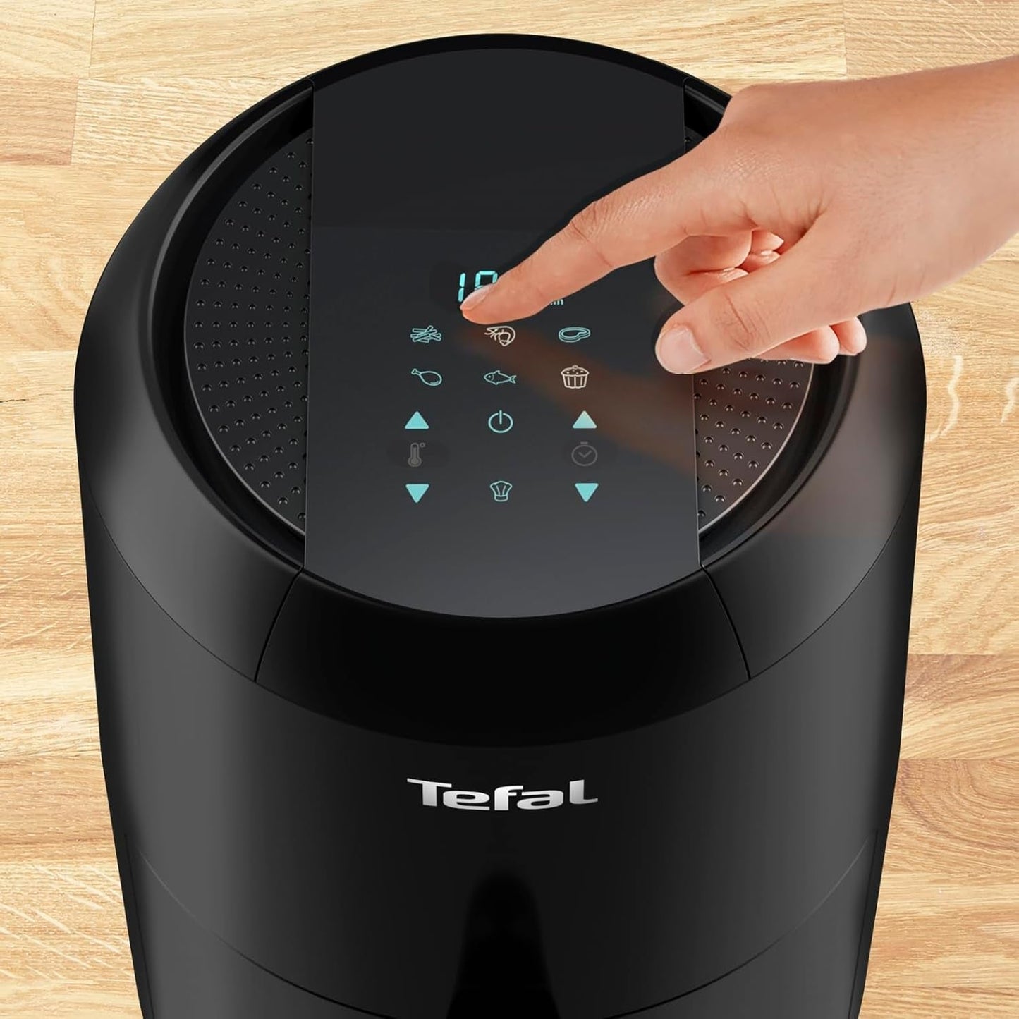 Tefal EY3018 Easy Fry Kompaktowa frytkownica na gorące powietrze, 1,6 l, 6 programów gotowania Sprzęt AGD Naty Shop