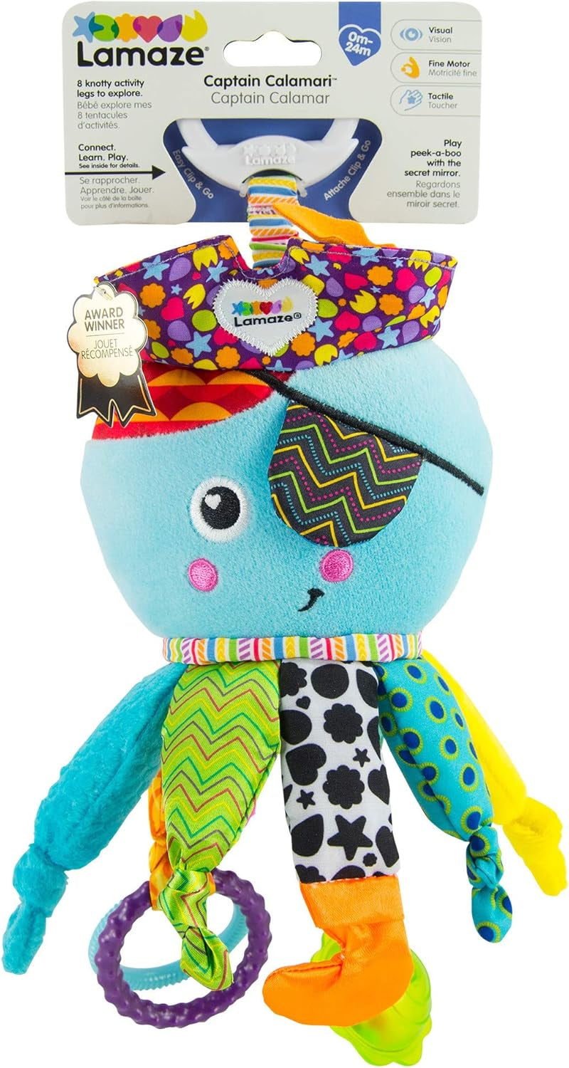 Lamaze Kids Toy Captain Squid, Octopus Pirate Clip & Go, wysokiej jakości zabawka dla małych dzieci i Diego Kids Toy, Flying Dragon Clip & Go, wysokiej jakości zabawka dla małych dzieci Bebe Naty Shop Toys