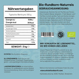 Wholefood Earth Organiczny krótkoziarnisty ryż brązowy 3 kg Wegańskie źródło błonnika bez GMO z kontrolowanych upraw ekologicznych