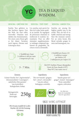 YC Yang Chai Sencha Green Tea BIO 250G - Japońska herbata sypana o smaku bergamotki - Oryginalna japońska zielona herbata "Sencha Dynasty" z kontrolowanych upraw organicznych