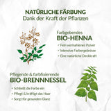LOGONA Natural Cosmetics Ziołowa odżywcza farba do włosów, organiczna henna w proszku Wegańska farba do włosów dla intensywnego koloru i blasku, ziołowa farba do włosów w kolorze Miedziany Blond (Blond), 1 x 100g Naty Shop Farba do włosów