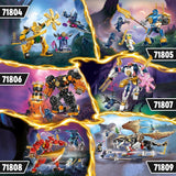LEGO NINJAGO Mech bojowy Arina, zabawka Ninja dla dzieci w wieku od 4 lat Z figurkami W zestawie. Arin z mini kataną, figurkami i mechami, mały prezent dla chłopców i dziewcząt 71804 Zestawy do budowania Besuche den LEGO-Store