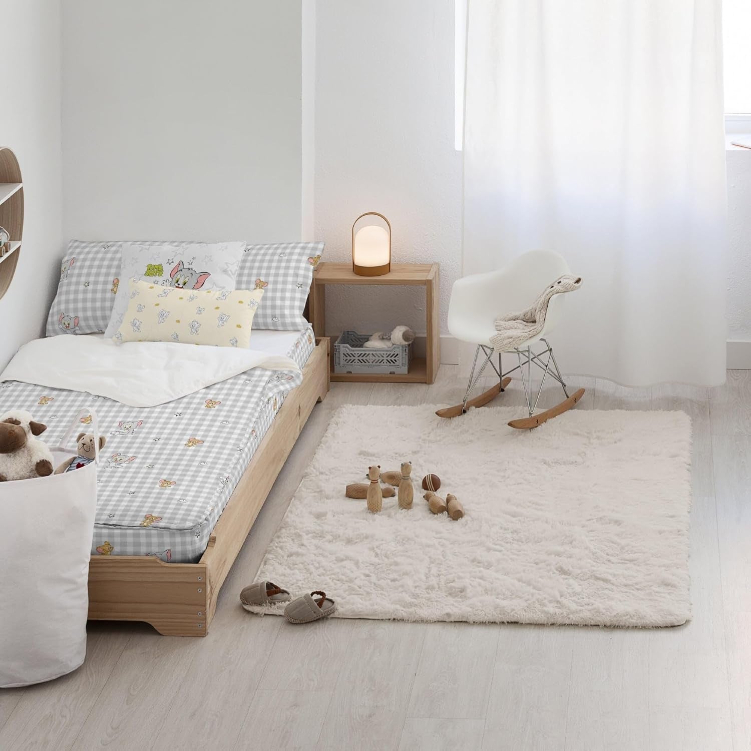 Jeszcze nie Kołdra 100% bawełna, wzór Tom Jerry Vichy, na łóżka o szerokości 90 cm (90 X 200 cm) Kołdry i kołdry Naty Shop