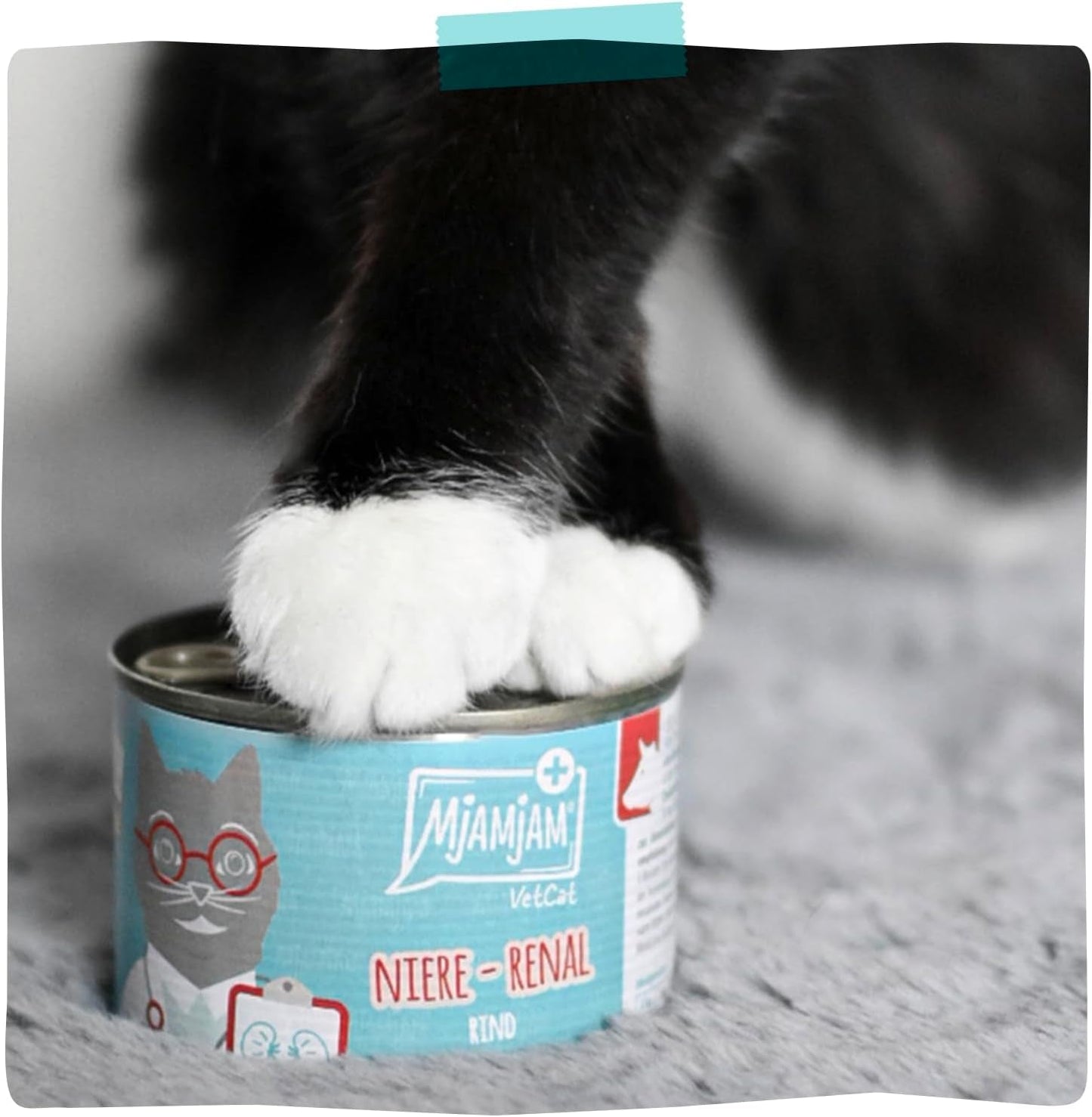 MjAMjAM VetCat - Mokra karma dla kotów Premium - Dieta - Nerka - Kurczak, 6 opakowań (6 x 200g), bez zbóż