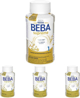 BEBA Nestlé BEBA SUPREME 1 Mleko dla niemowląt: gotowe do spożycia butelki z kwasami Omega 3, opakowanie 4 szt. (1 x 200 ml)