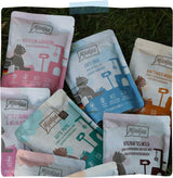 MjAMjAM - Mokra karma premium dla kotów - Delikatna kaczka i drób z pyszną marchewką, 1 opakowanie (1 x 400g), bez zbóż, z dodatkowym mięsem