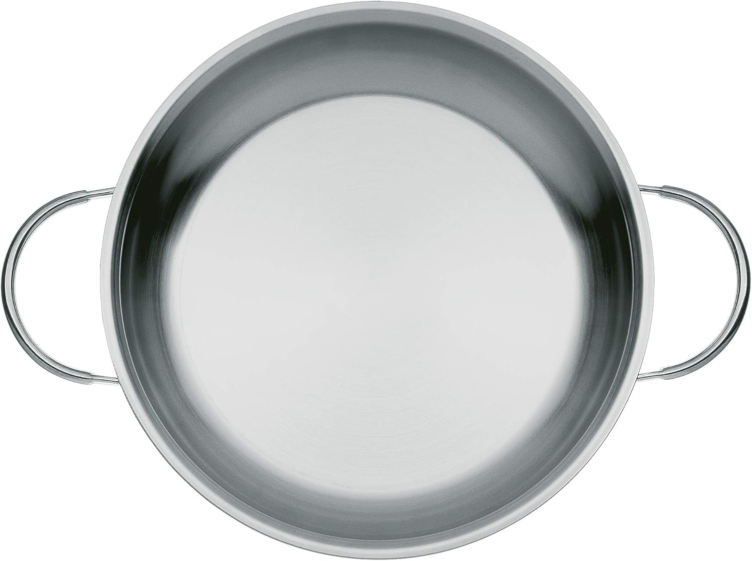 Forma do serwowania/smażenia WMF Profi 28 cm indukcyjna, patelnia ze stali nierdzewnej Cromargan, garnki i patelnie bez pokrywki Naty Shop