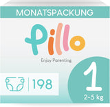 Pieluchy Pillo 3 - Pudełko 168 pieluszek, 6 paczek po 28 pieluszek rozm. 3 - Midi (6-10 kg) - Pieluszki dla niemowląt