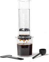 Oryginalny ekspres do kawy i espresso AeroPress, Przenośny ekspres do kawy na poziomie baristy z komorą, tłokiem i filtrami, Szybki ekspres do kawy i espresso