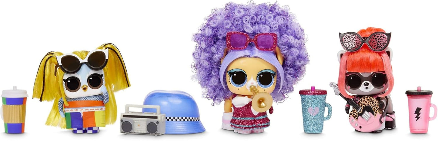 LOL niespodzianka! 567080E7C Remix Pets – przedmiot kolekcjonerski – 9 niespodzianek z naturalnymi włosami, akcesoriami i tekstami niespodzianek