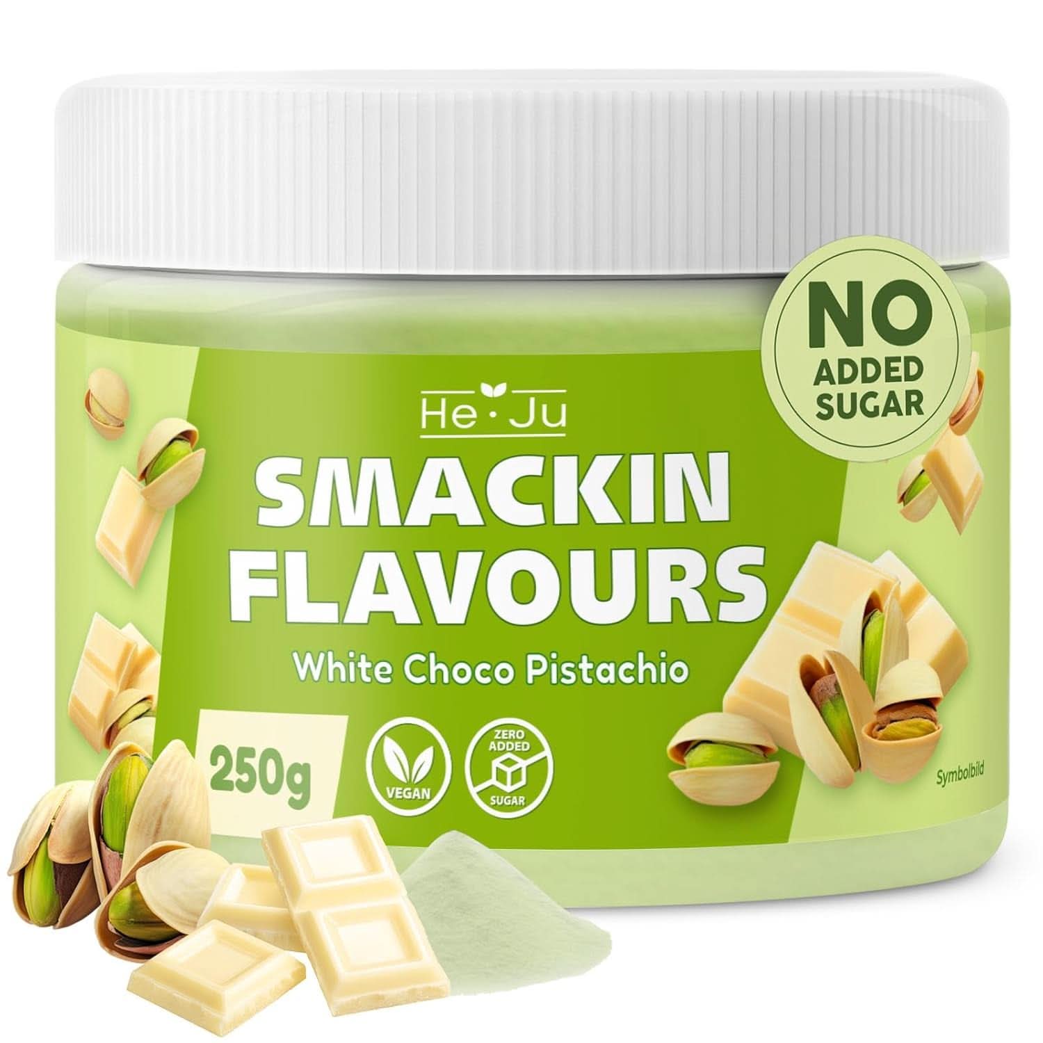 He-Ju, Proszek o smaku białej czekolady i pistacji, 250 gramów Naty Shop Flavours