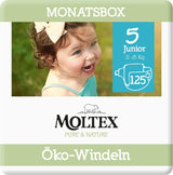 Organiczne pieluszki Pure & Nature Rozmiar 6 XL (17-28kg) Pudełko miesięczne 84 pieluszki organiczne