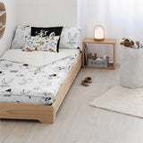 Jeszcze nie Kołdra 100% bawełna, wzór Tom Jerry Vichy, do łóżek o szerokości 90 cm (90 X 200 cm) Pościele i kołdry Naty Shop Looney Bw Complete