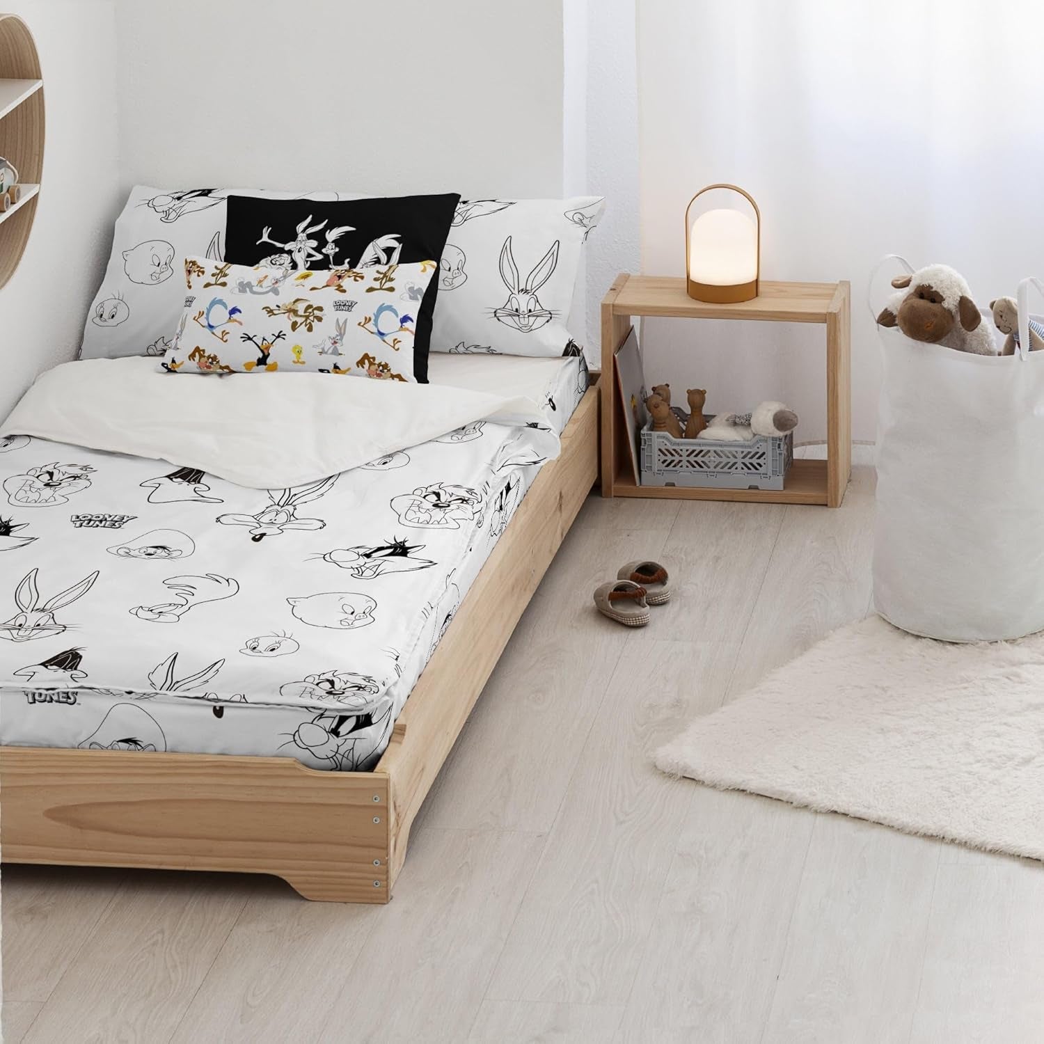 Jeszcze nie Kołdra 100% bawełna, wzór Tom Jerry Vichy, do łóżek o szerokości 90 cm (90 X 200 cm) Pościele i kołdry Naty Shop Looney Bw Complete