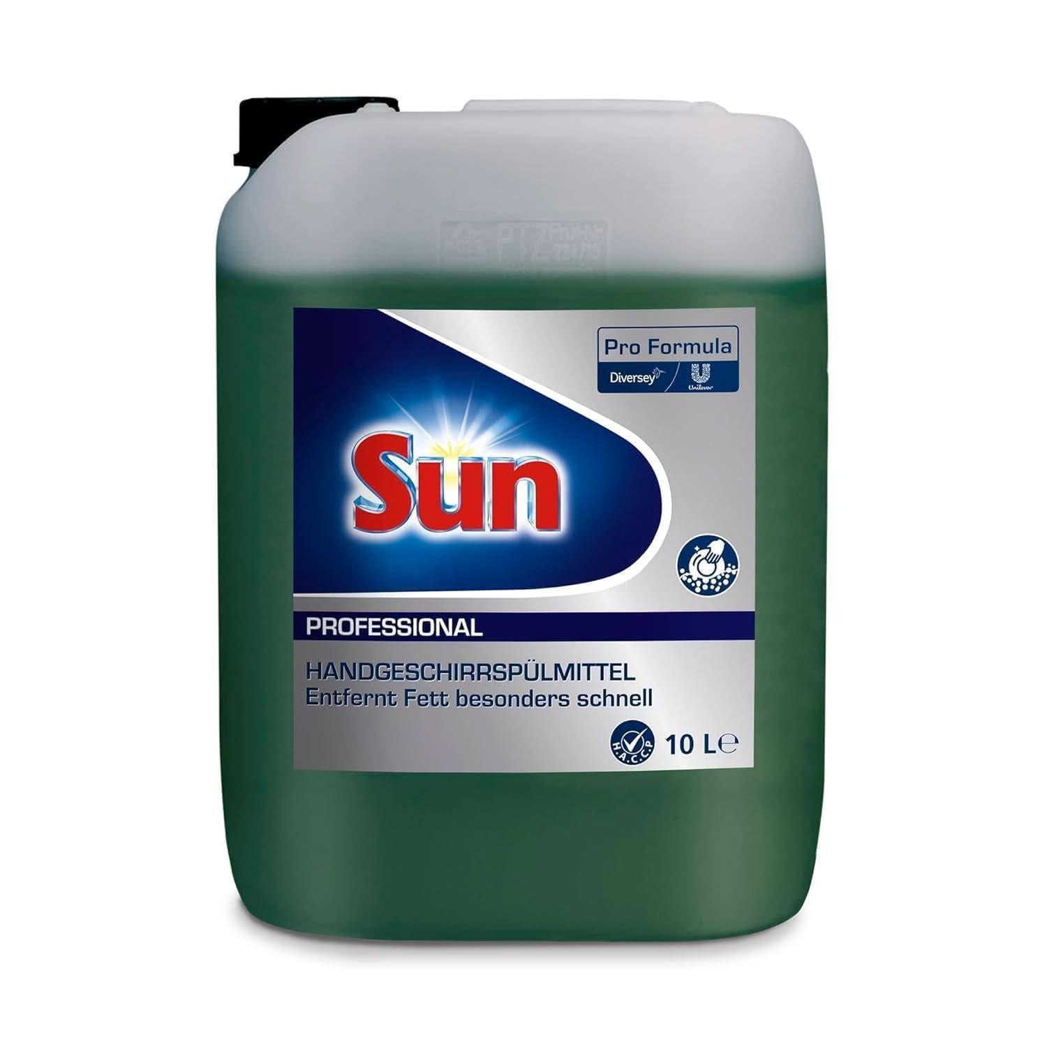 Sun Professional, płyn do ręcznego mycia naczyń - Wysoce skuteczny odtłuszczacz, o świeżym cytrusowym zapachu, 10 litrów Detergenty Kuchenne Naty Shop