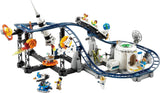 LEGO 31142 Creator Kosmiczny rollercoaster 3 w 1 dla dzieci z działającymi wózkami, który można przekształcić w wieżę swobodnego spadania lub karuzelę z rakietami i świecącymi klockami Zestawy konstrukcyjne Besuche den LEGO-Store