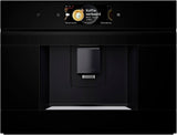 Bosch CTL7181B0, Inteligentny wbudowany automatyczny ekspres do kawy serii 8, 45,5 x 59,4 cm, ekran dotykowy TFT, bardzo cichy młynek ceramiczny, funkcja samooczyszczania AutoMilk Clean, zbiornik na wodę 2,4 l, czarny