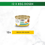 Gourmet Nature's Creations Heart Sauce Mousse Mokra karma dla kotów, bogata w kurczaka, opakowanie 12 szt. (12 x 85 g)