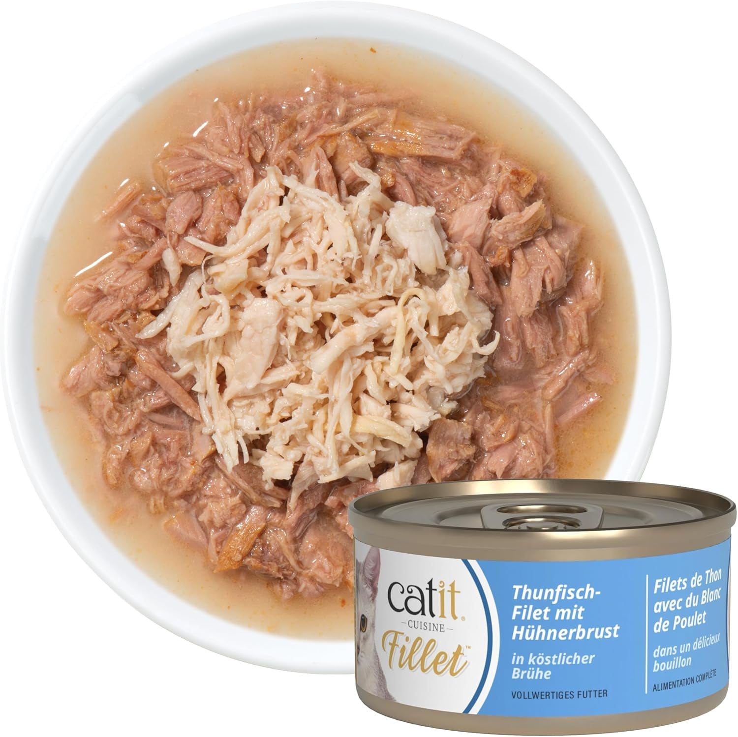 Catit Cuisine - Filet z tuńczyka z piersią kurczaka w Köstlicher Brühe, 75g