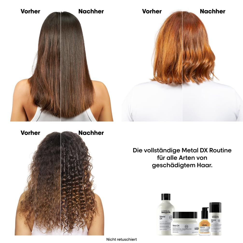 L'Oréal Professionnel Do włosów farbowanych, Promienne kolory i połysk, Seria Expert, Maska do włosów Metal DX Naty Shop