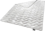 Traumnacht Exklusiv Lekka kołdra letnia Wykonana w 100% z dzikiego jedwabiu, posiada certyfikat Oeko-Tex, wyprodukowana w Niemczech, gramatura wypełnienia: 550Gr, 135 x 200 cm. Kołdry i kołdry Naty Shop