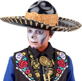 Ken Barbie 2022 lalka Día De Muertos z koszulą, kamizelką i sombrero, farba do twarzy Calavera, prezent dla kolekcjonerów