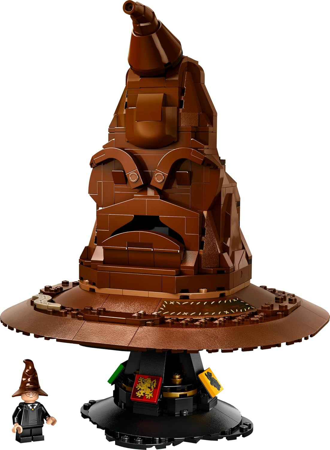 LEGO Harry Potter mówiący kapelusz Model Hogwartu Film dla dorosłych Prezent dla kobiet Mężczyźni Mama Tata Z 31 losowymi kombinacjami dźwięków Wprowadza Cię do Twojego domu w Hogwarcie 76429 Zestawy do budowania Besuche den LEGO-Store