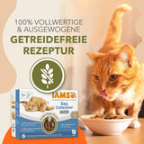 IAMS Delights Sea Collection Bezzbożowa mokra karma dla kotów - opakowanie zbiorcze z różnymi rybami w sosie, bezzbożowa mokra karma dla kotów od 1 roku życia, 12 x 85g