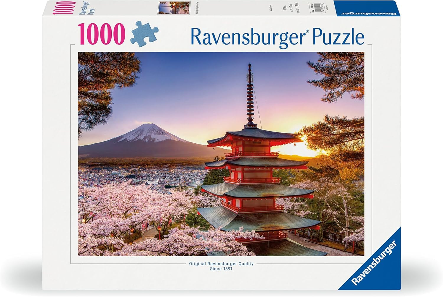 Ravensburger Puzzle 12000582 - Kwitnąca wiśnia w Japonii - układanka 1000 elementów dla dorosłych i dzieci powyżej 14 lat, Puzzle Naty Shop