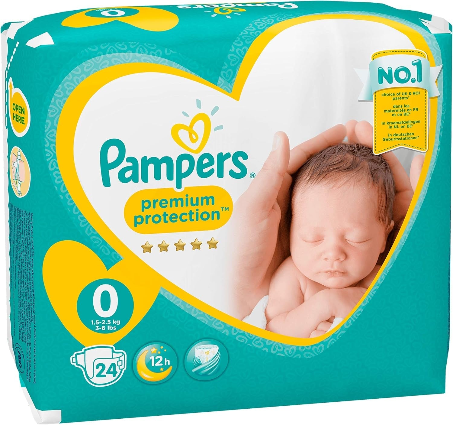 Pampers Premium Protection Funty, rozmiar: 0