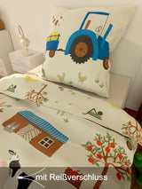 Skybrands Kinder Bettwäsche Tiere 135X200 Bauernhof Kinderbettwäsche Bagger Traktor Baumwolle Kinderbettwäsche 2Tgl. Sklep Für Jungen Und Mädchen Naty