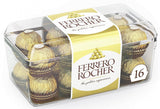 Ferrero Rocher - Chrupiące i kremowe praliny z orzecha włoskiego - 5 opakowań po 16 pojedynczych pralinek