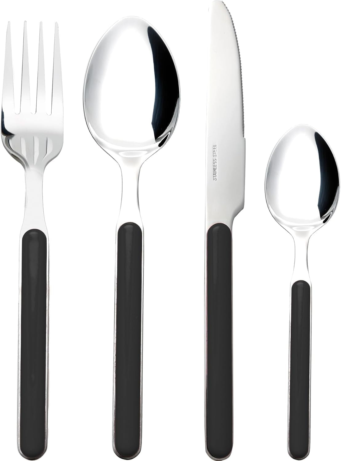 Zestaw Besteck Delice 16-Teilig Schwarz Kitchen Naty Shop