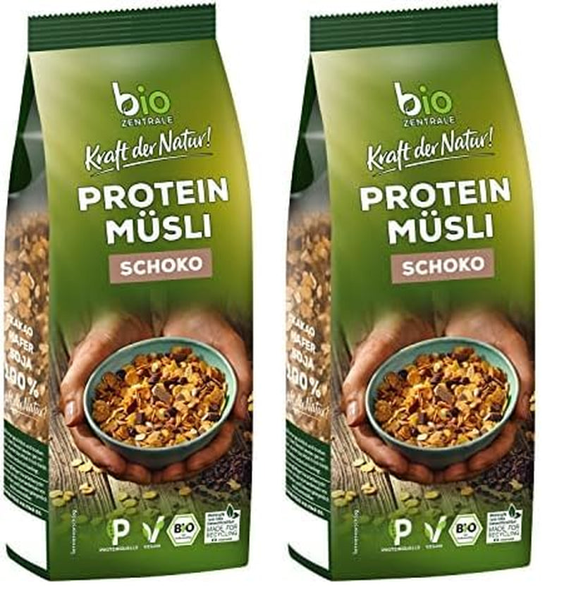 Biozentrale musli białkowe - 375g - Organiczne z miodem - Jako płatki śniadaniowe lub jako przekąska