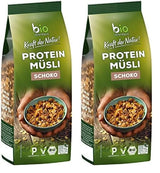 Biozentrale musli białkowe - 375g - Organiczne z miodem - Jako płatki śniadaniowe lub jako przekąska