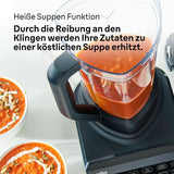 Braun Hochleistungsmixer Powerblend 9 JB9040 – Mikser stojący Mit Glas-Mixkrug, 18 programów Mix, 10 Geschwindigkeiten + Pulsefunktion, Heiße Suppen Funktion, Reinigungsprogramm, Stampfer, 1600 W, Schwarz Kitchen Naty Shop