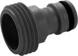Adapter do urządzeń Gardena: Podłączenie do oryginalnego systemu Gardena do urządzeń nawadniających z gwintem wewnętrznym, odpowiedni do gwintu 26,5 mm (G 3/4"), w pudełku (2921-20), czarny