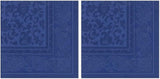 50 serwetek „ROYAL Collection” 1/4 złożenia 40 cm x 40 cm ciemnoniebieskie „Ozdoby”