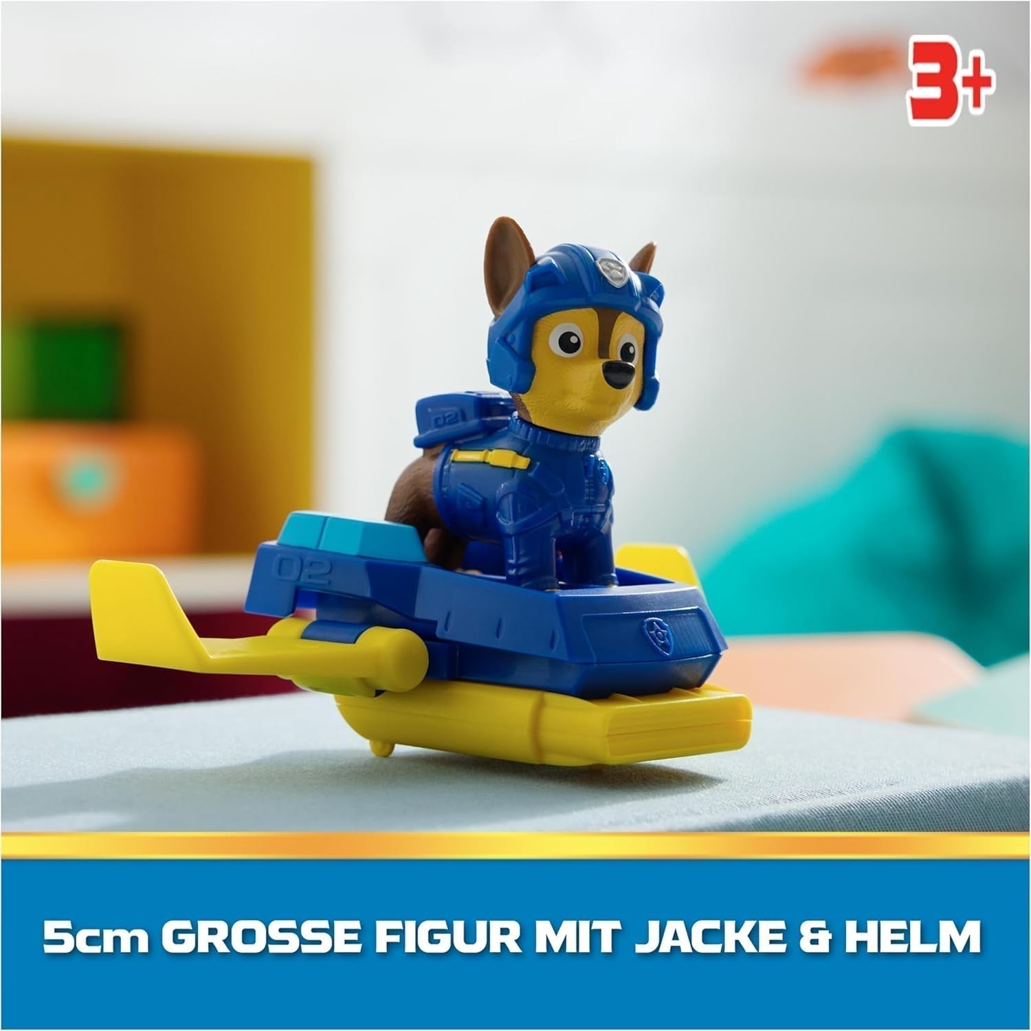 PAW PATROL Chase Action Pup Mini samolot ratowniczy ze składanymi skrzydłami Zabawka dla dzieci w wieku 3 lat Figurki Naty Shop