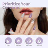 Żelowy lakier do paznokci CANNI, półtrwały, ciemnofioletowy, lakier do paznokci, żel UV, Soak Off, Manicure