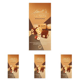 Czekolada Lindta | Mieszanka do torebki NUXOR | 103g | Gianduja Kremowe kostki czekoladowe w trzech asortymentach z prażonymi całymi orzechami laskowymi | Czekoladowy prezent
