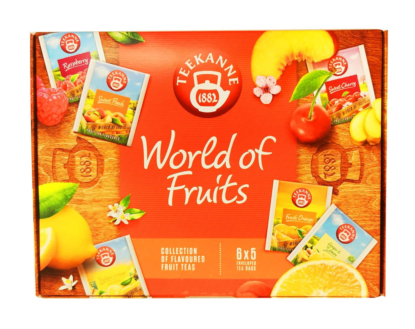 Teekanne World of Fruits (NOWA EDYCJA) - Pudełko z wyborem herbat owocowych - 6 smaków * 5 torebek
