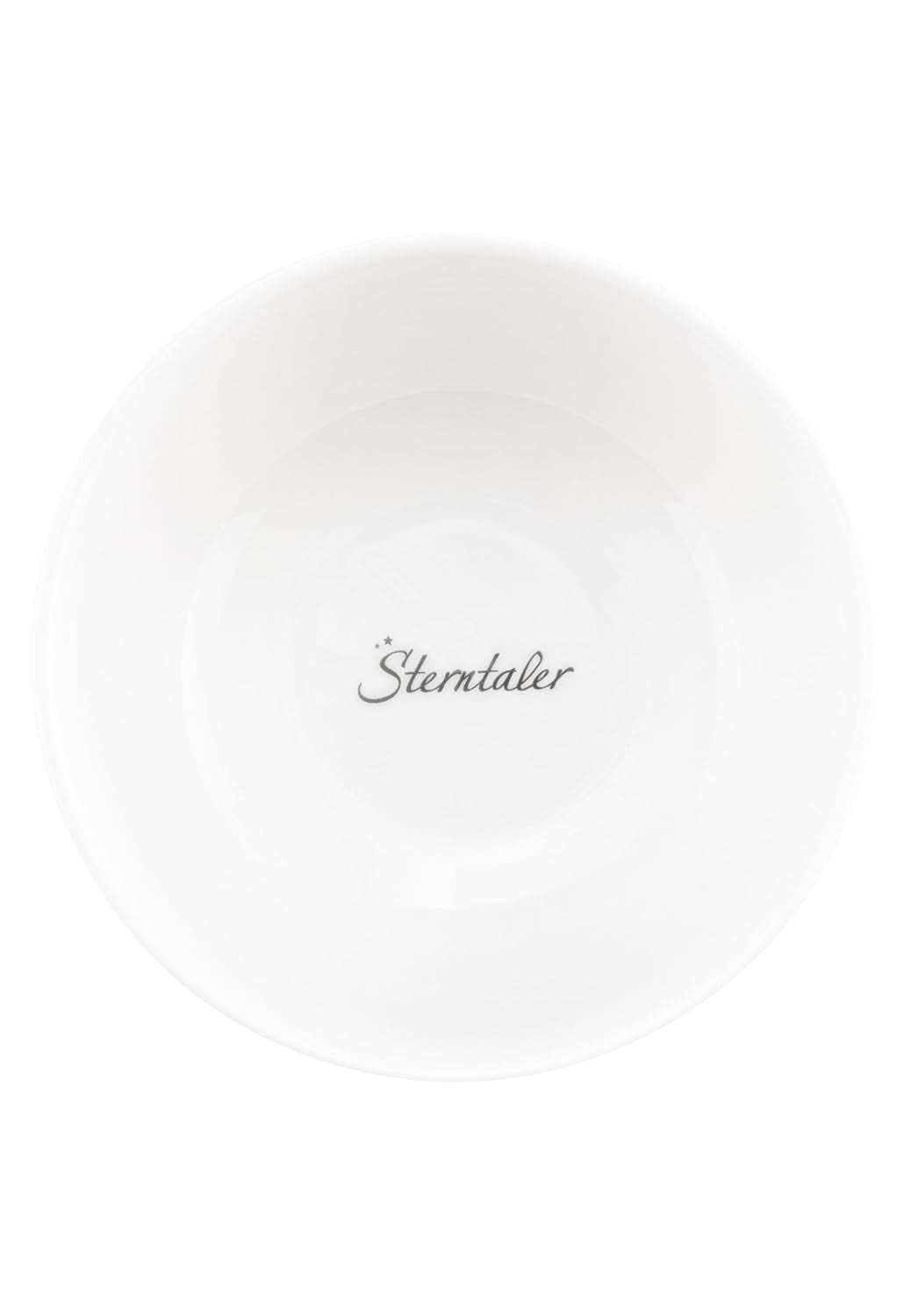 Sterntaler Porcelanowy zestaw obiadowy Rustykalny design - antypoślizgowy i zdejmowany silikonowy zestaw naczyń obiadowych - Naczynia dla niemowląt i dzieci z talerzem, miską 400 ml i kubkiem 200 ml, biały