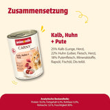 animonda Carny Katzen Nassfutter Kitten Chicken + Pute (12 x 400g), Kitten getreidefreies Katzennassfutter ohne Zucker für wachsende Kätzchen bis 1 Jahr, mit frischen Składnik