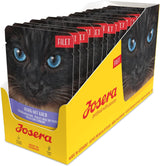 JOSERA Filet z kurczaka i cielęciny (16 x 70 g) | Dorosły | Mokra karma premium dla dorosłych kotów | Kurczak i cielęcina z 40% filetem z kurczaka | Bez zbóż | Mokra karma dla kotów w torebce świeżości | Opakowanie 16 sztuk